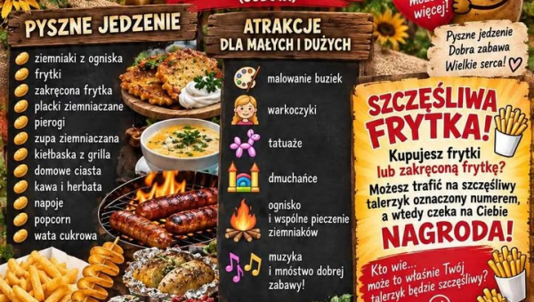Smakowicie i z dobrym sercem – Festyn Rodzinny „Dzień Pieczonego Ziemniaka” w Kaszewie