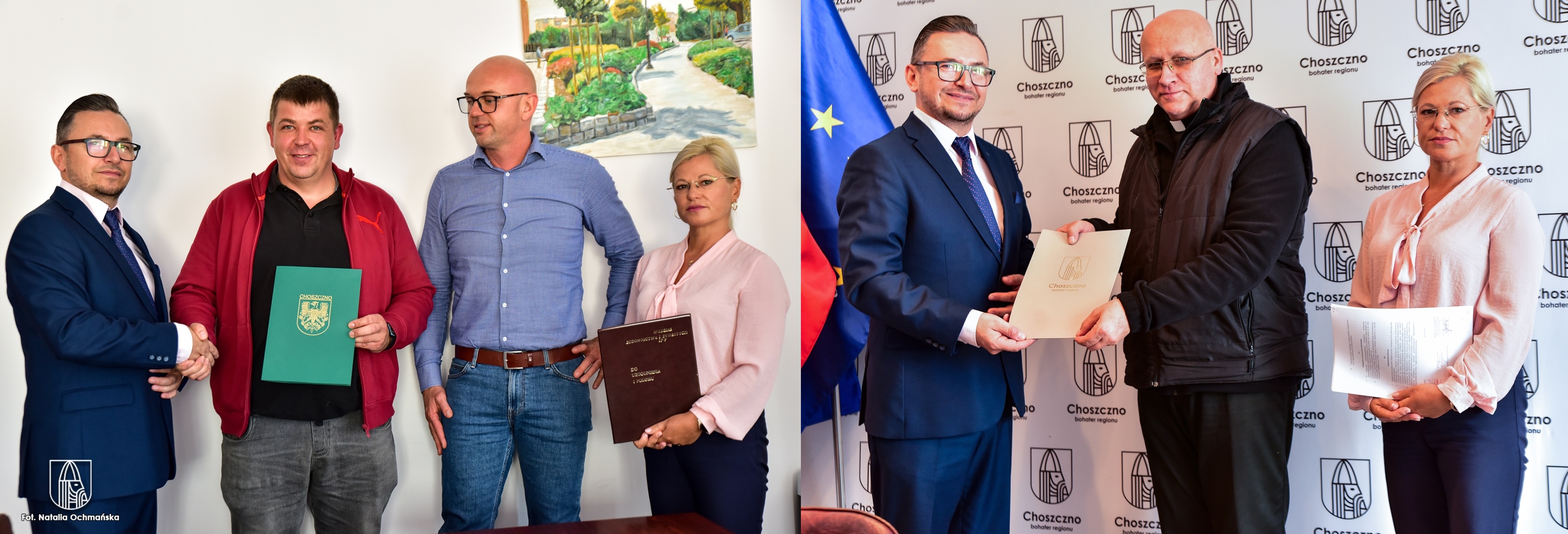 Podpisanie dwóch umów przez Burmistrza Choszczna