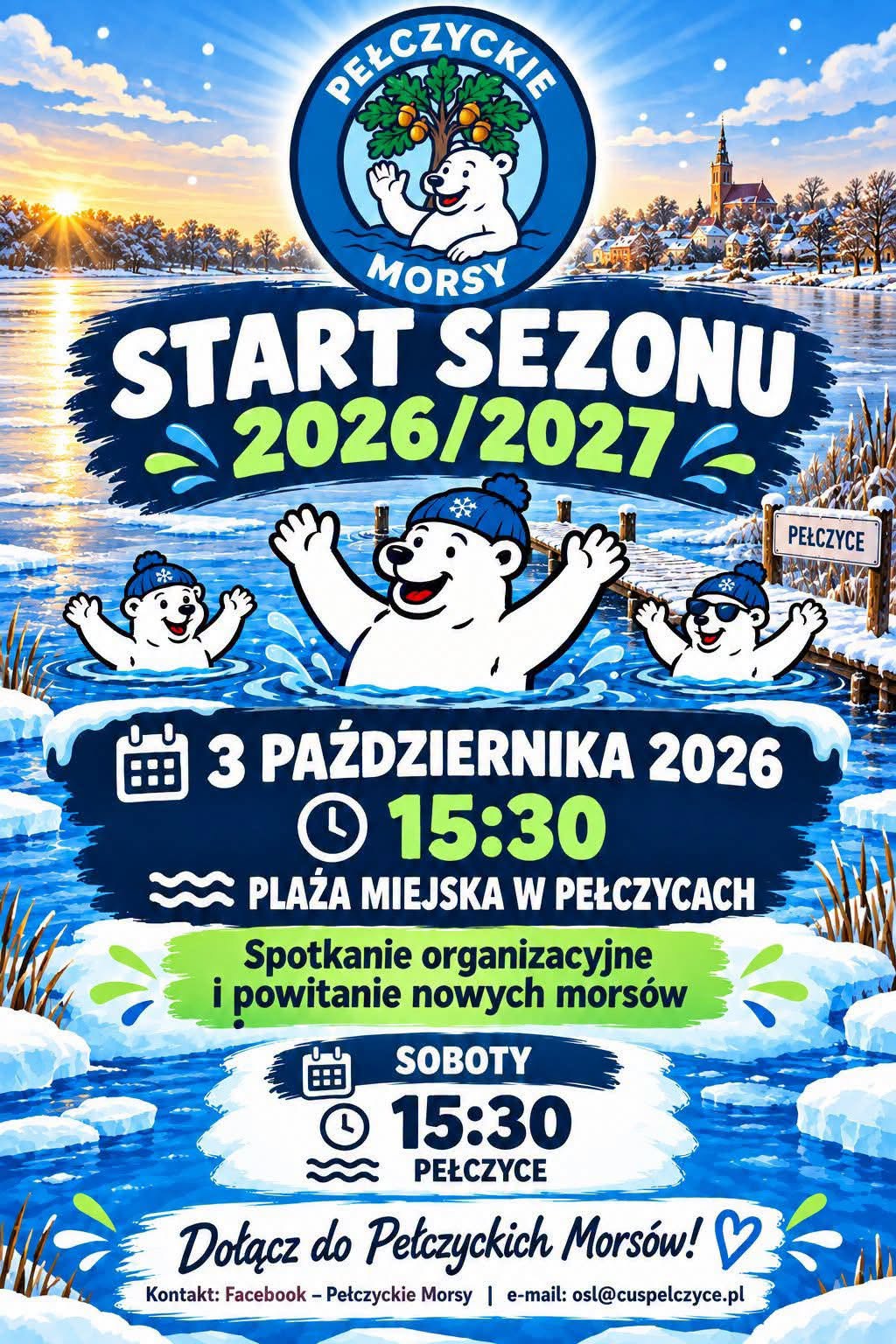 Pełczyckie Morsy rozpoczynają sezon 2026/2027 – czas na zimowe kąpiele na Plaży Miejskiej