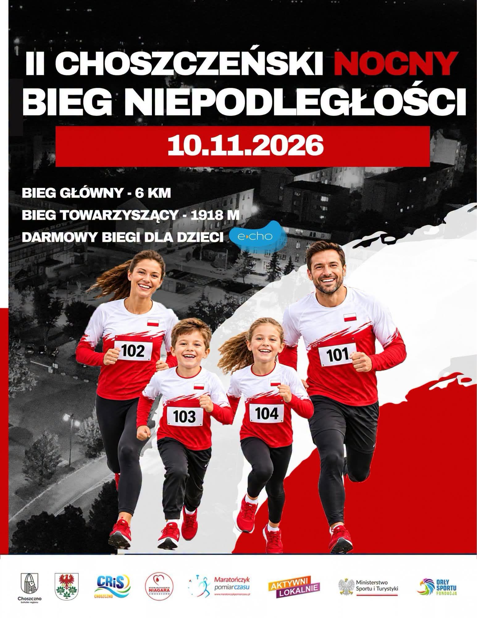 II Choszczeński Nocny Bieg Niepodległości – sportowe świętowanie w wyjątkowej oprawie