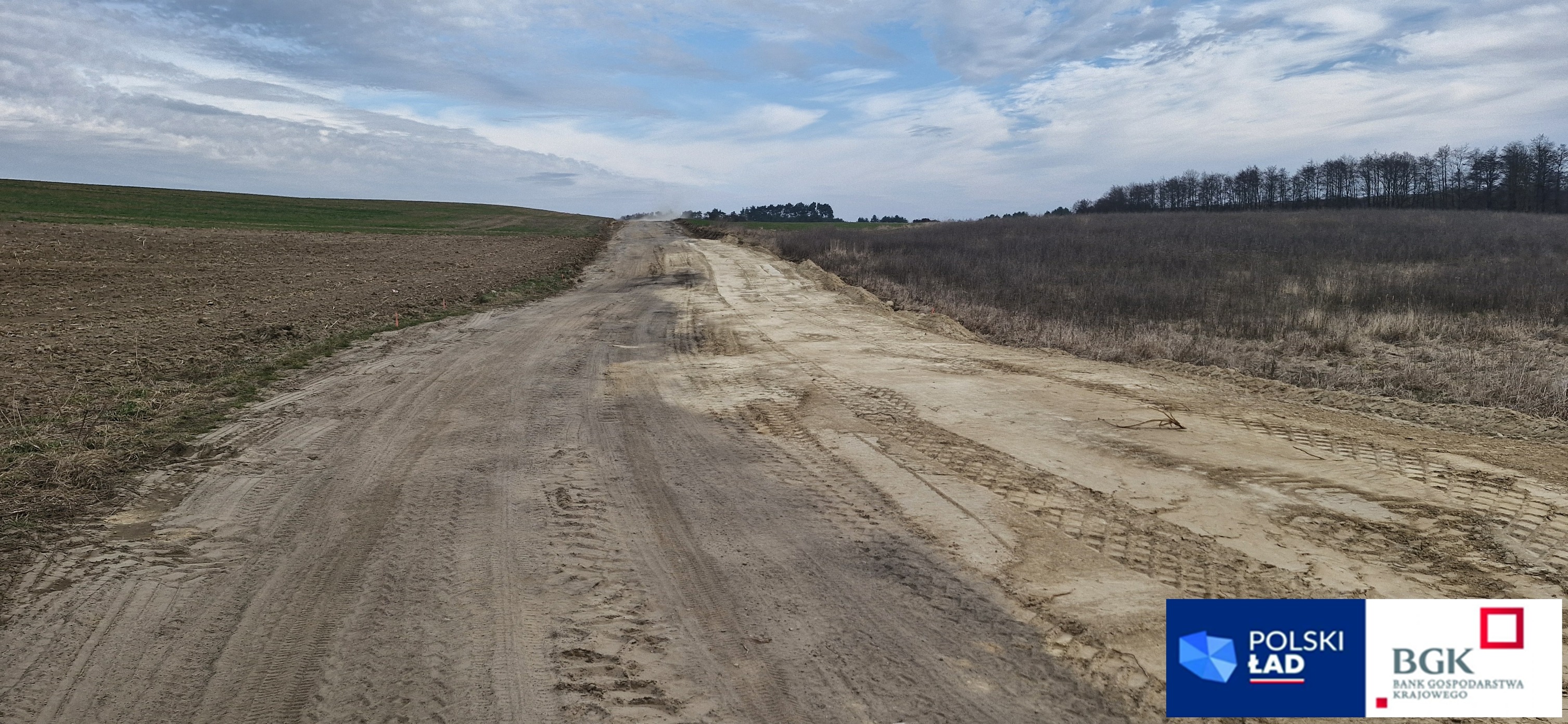 Nowa droga Korytowo–Rzecko nabiera kształtów. Postępy prac na trasie... | FOTO