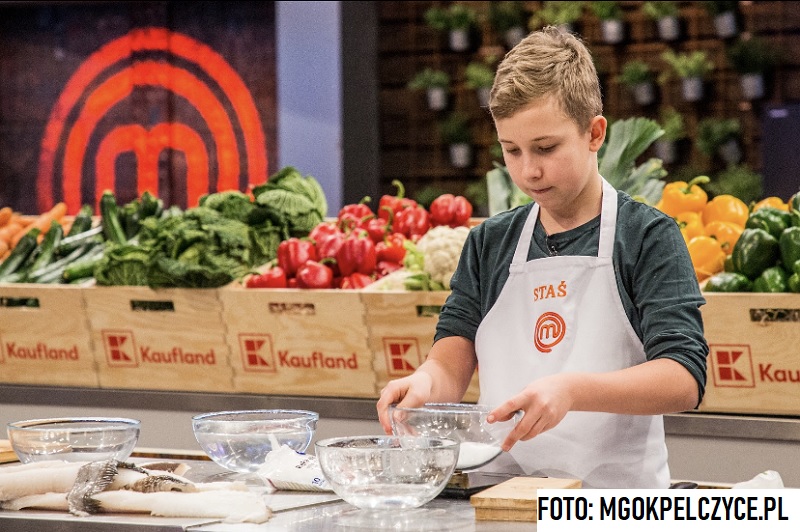 Młody mieszkaniec Pełczyc - Stanisław Zawłocki w wielkim Finale MasterChef Junior
